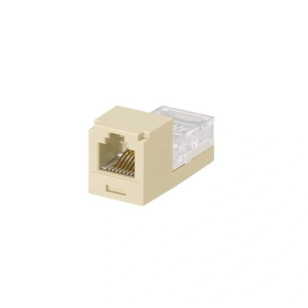 EMUKOEP Modulo Vocale Telefonico RJ11 Cat 3 | Porta Singola Con Copertura Antipolvere | Materiale PC PBT Classe V0 | Connessioni 22-26 AWG | 5 Pezzi