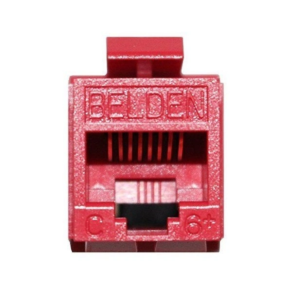 BELDEN CAT6+ Jack Modular RJ45 Rojo Telmedia Store