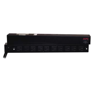 Barra distribucíon de potencia para rack 1U, 120V, (10) 5-15