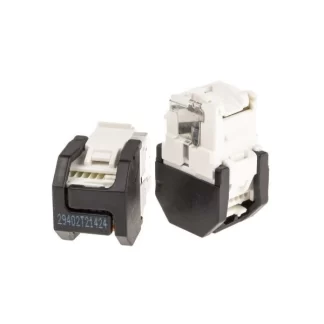 Corning 3M – Conector Cat 6 Keystone, con cubre polvo Blanco (precio por paquete de 8 piezas)