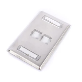 Placa de interface Serie-M Acero inoxidable, 2 puertos