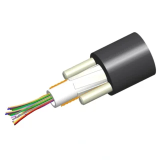 Cable de fibra para exterior 6 fibras OM3, con gel Negro (precio por metro)