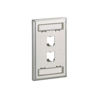 Panduit – Placa frontal de acero inoxidable...