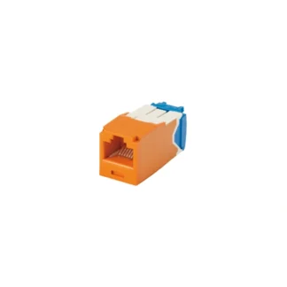 Panduit – 1-Puerto Jack modular Cat 6A Naranja