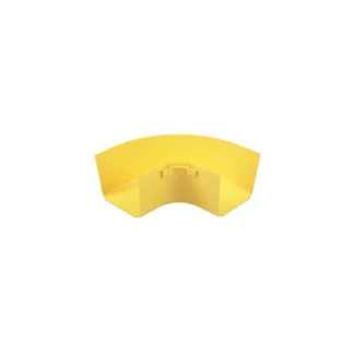 Ángulo recto horizontal FiberRunner™ 90°, 4×4 amarillo