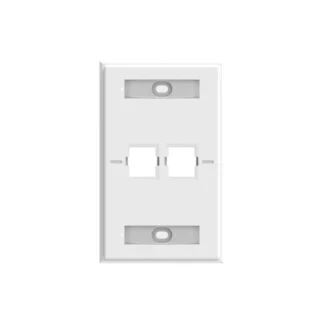 COMMSCOPE – Kit de placa frontal 2 puertos Blanca