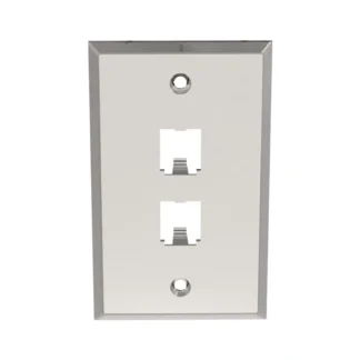 Placa mini-com 2 posiciones de acero inoxidable