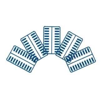 Panduit – Iconos de datos a presión Azul (precio...