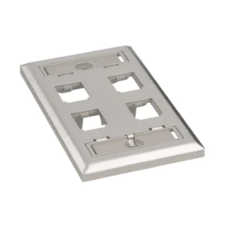 Panduit – Placa frontal de acero inoxidable...