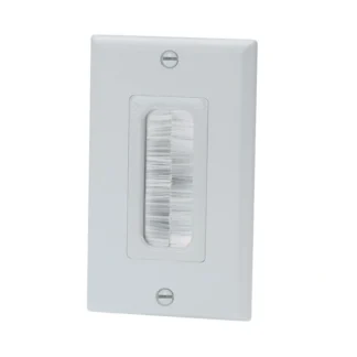 Panduit – Tapa pasacables tipo cepillo Blanco