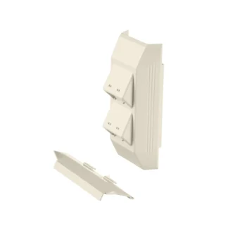 Panduit – Placa de 4 salidas Blanca para T45