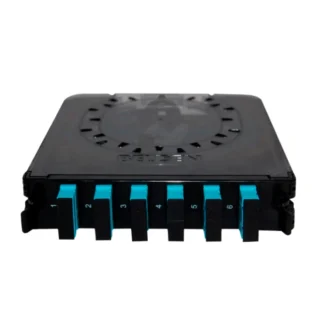 Belden – Casete de fibra 6 Conectores SC dúplex OM3 Aqua