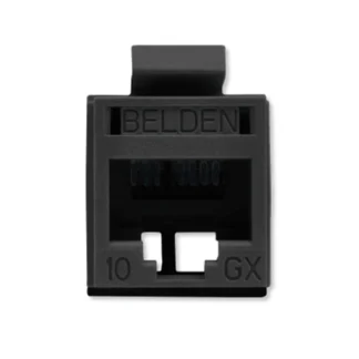Belden – Conector Jack RJ45 Categoría 6A Negro