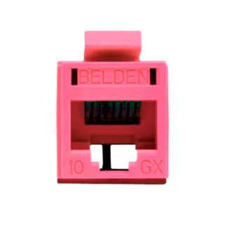 Belden – Conector Jack RJ45 Cat 6 Rojo