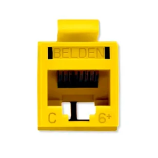 Belden – Conector Jack RJ45 Categoría 6 Amarillo