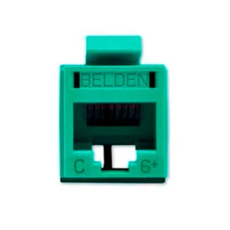Belden – Conector Jack RJ45 Cat 6 Verde