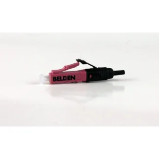 Belden – Conector óptico LC Símplex OM4 Violeta