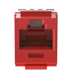 Panduit – Conector Jack RJ45 Cat 5E Rojo