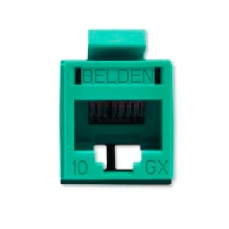 Belden – Conector Jack RJ45 Cat 6A Verde