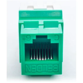 Belden – Conector Jack RJ45 Cat 6 Verde