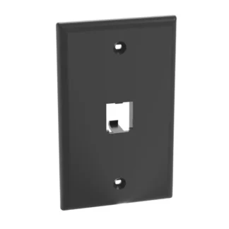 Panduit – Placa frontal clásica 1 Puerto Negro