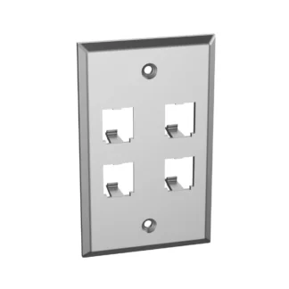 Panduit – Placa de interface 4 Puertos Acero...