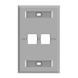 Commscope – Placa de interface 2 Puertos Gris