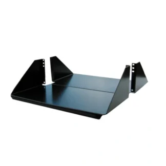 CPI – Charola doble para Rack 2 RU Negro